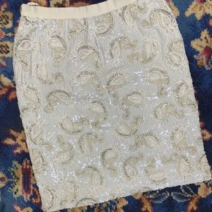 Oscar De La Renta Beaded cocktail skirt. Size 6